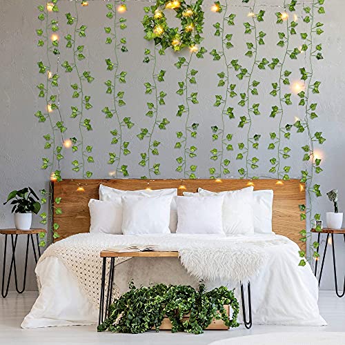 84Ft 12 Pack Artificial Ivy Garland for Bedroom Garden Wedding Party Decor