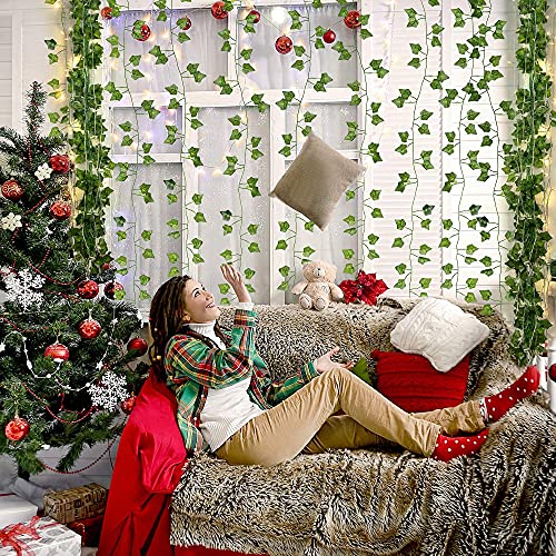 84Ft 12 Pack Artificial Ivy Garland for Bedroom Garden Wedding Party Decor