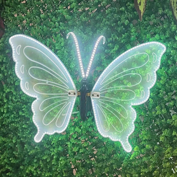 Auto moving large butterfly party decoration