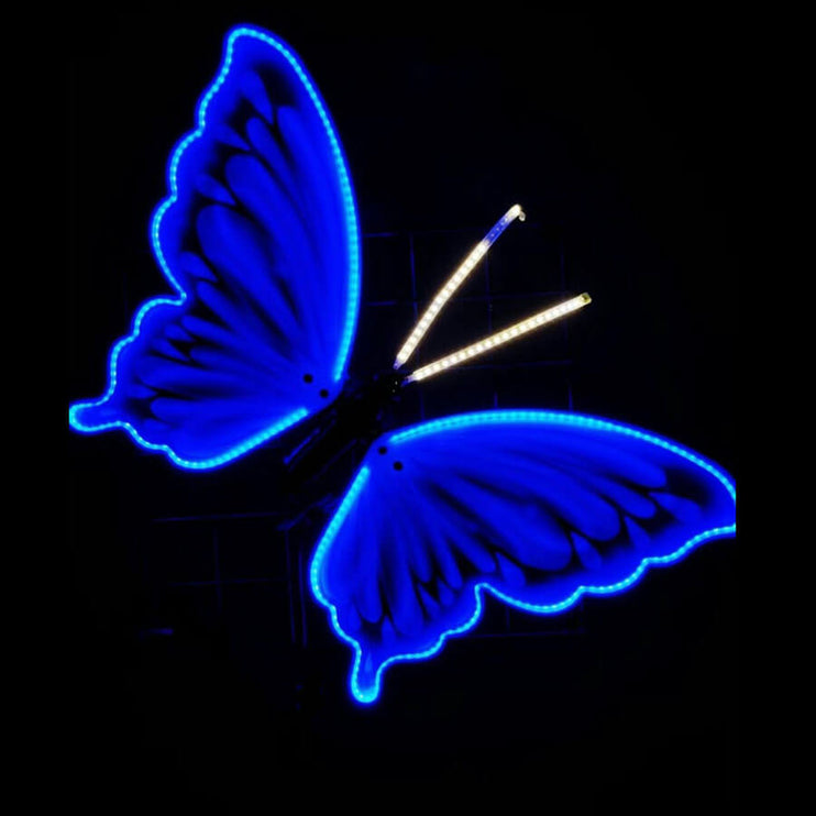 Auto moving large butterfly party decoration